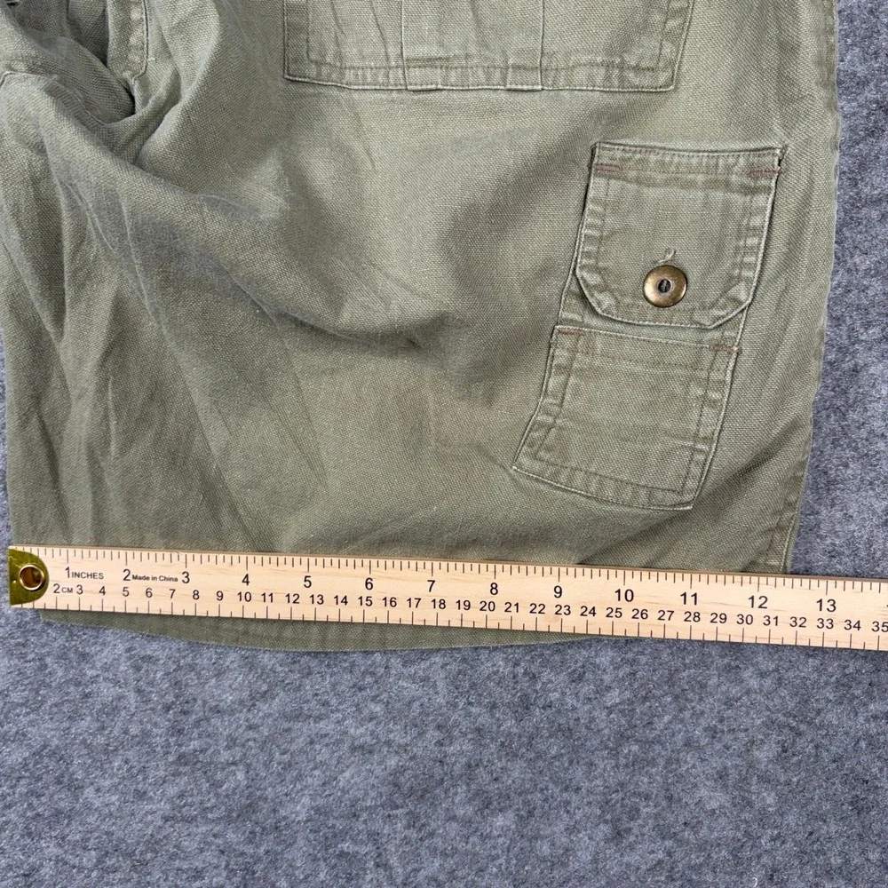 Ash Creek Trading Cargo Shorts Mens‎ 34 Green Utility Gorpcore Hiking Outdoor
